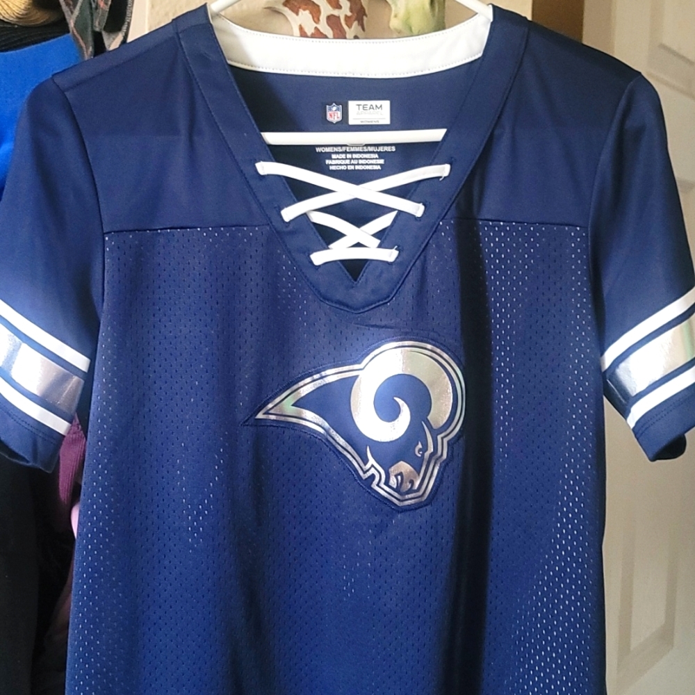 Rams women's jersey top medium